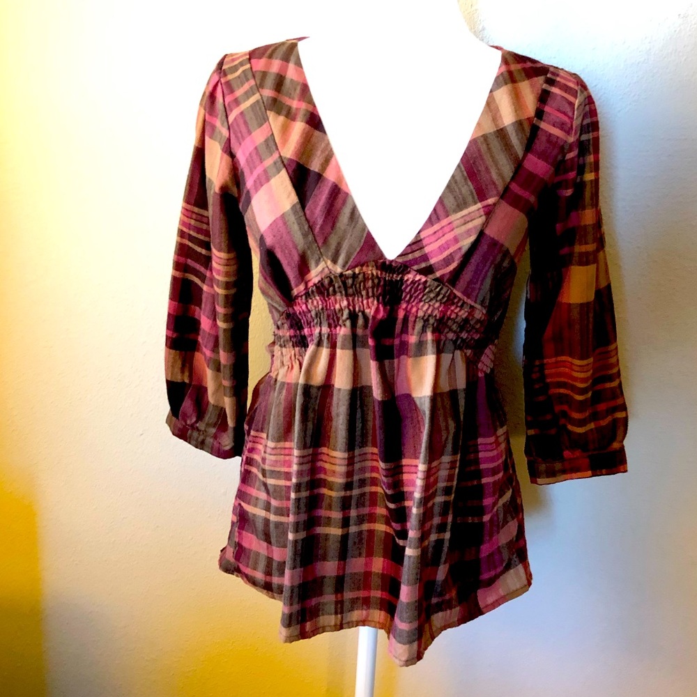Plaid top